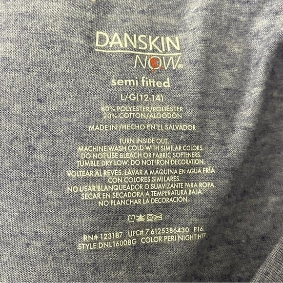 Danskin Now I Will Not Lose v neck tee Large - Picture 6 of 6